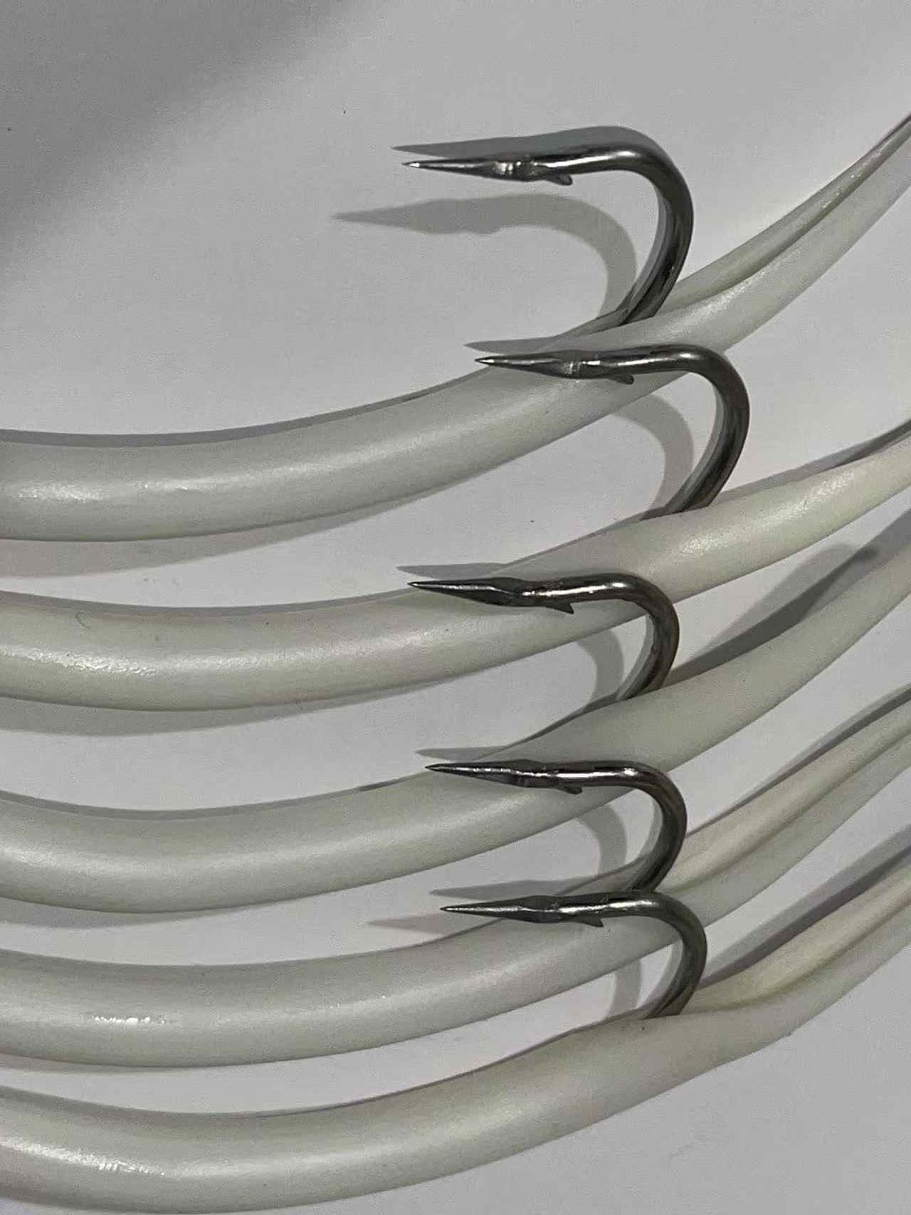 20Pcs A17 White 2oz  Diamond Jigs 8/0